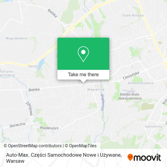 Auto-Max. Części Samochodowe Nowe i Używane map