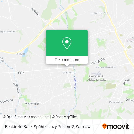 Beskidzki Bank Spółdzielczy Pok. nr 2 map