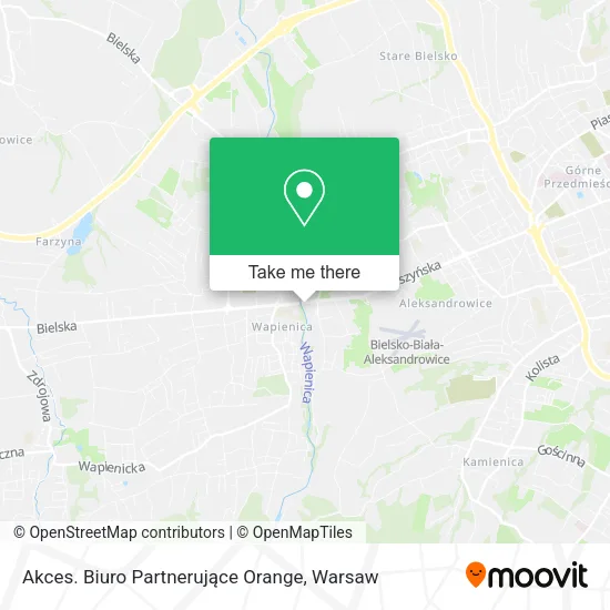 Карта Akces. Biuro Partnerujące Orange
