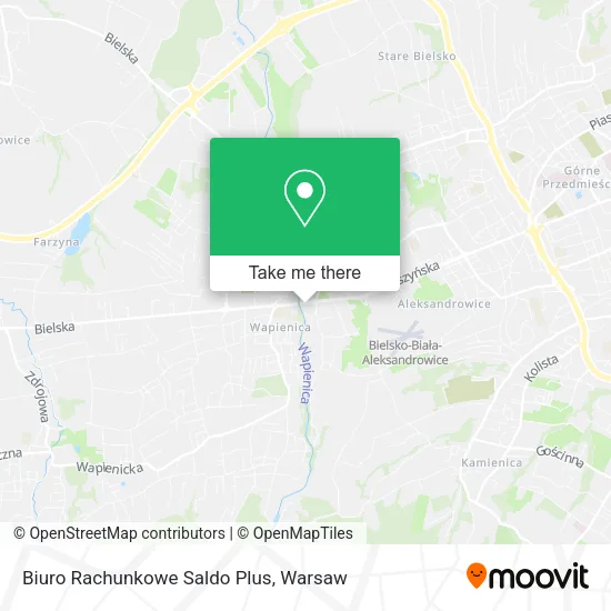 Карта Biuro Rachunkowe Saldo Plus