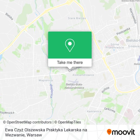 Ewa Czyż Olszewska Praktyka Lekarska na Wezwanie map