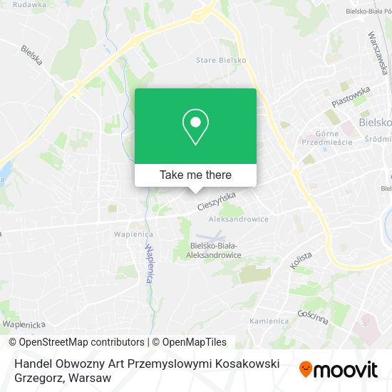 Handel Obwozny Art Przemyslowymi Kosakowski Grzegorz map