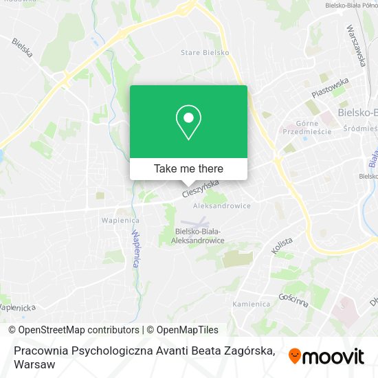 Карта Pracownia Psychologiczna Avanti Beata Zagórska