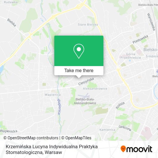 Карта Krzemińska Lucyna Indywidualna Praktyka Stomatologiczna