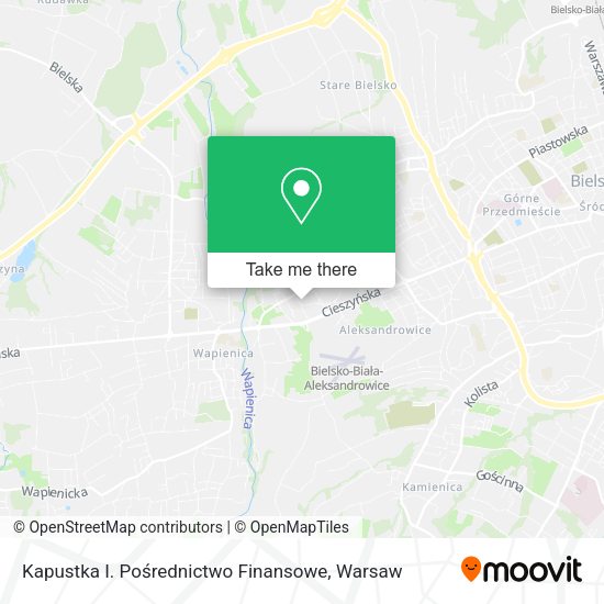 Kapustka I. Pośrednictwo Finansowe map