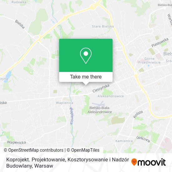 Koprojekt. Projektowanie, Kosztorysowanie i Nadzór Budowlany map