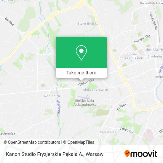 Kanon Studio Fryzjerskie Pękala A. map