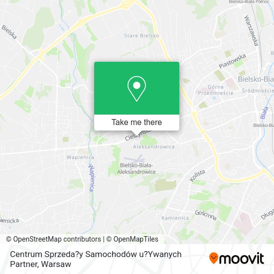 Карта Centrum Sprzeda?y Samochodów u?Ywanych Partner