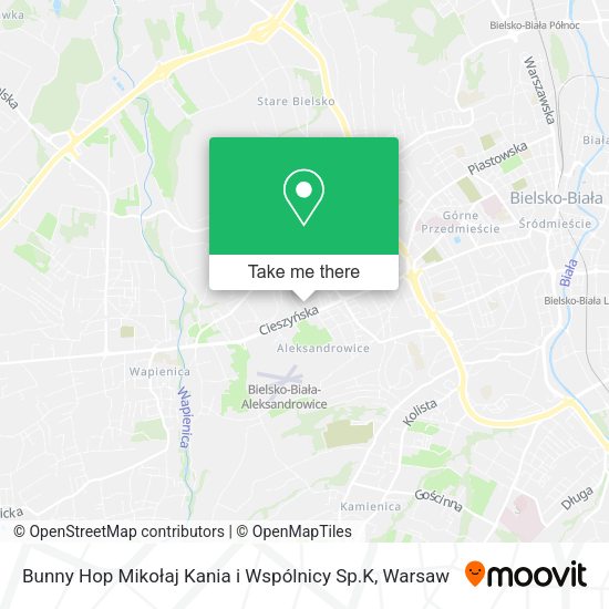 Bunny Hop Mikołaj Kania i Wspólnicy Sp.K map