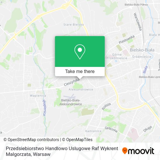 Przedsiebiorstwo Handlowo Uslugowe Raf Wykrent Malgorzata map