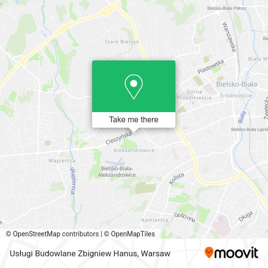 Usługi Budowlane Zbigniew Hanus map