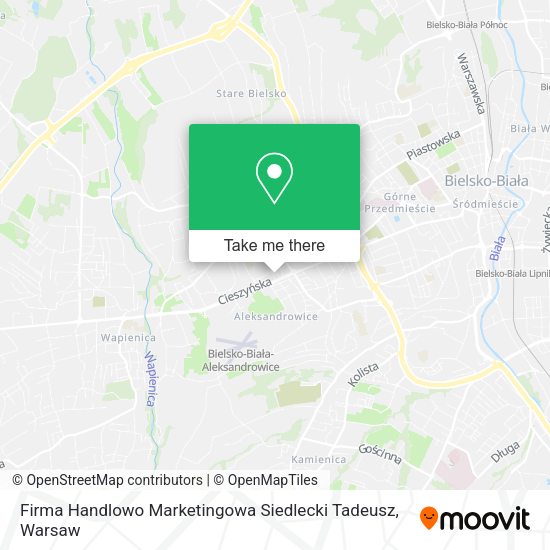 Карта Firma Handlowo Marketingowa Siedlecki Tadeusz