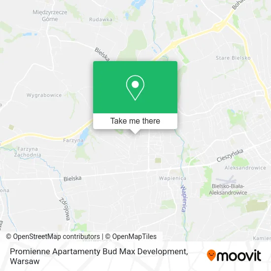 Promienne Apartamenty Bud Max Development map