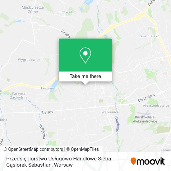 Przedsiębiorstwo Usługowo Handlowe Sieba Gąsiorek Sebastian map