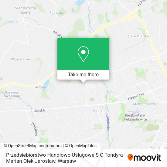 Przedsiebiorstwo Handlowo Uslugowe S C Tondyra Marian Olek Jaroslaw map