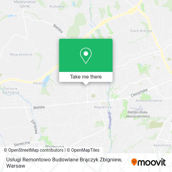 Usługi Remontowo Budowlane Brączyk Zbigniew map