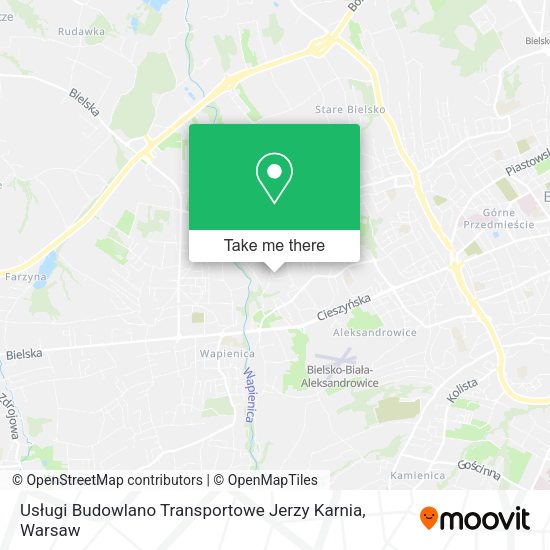 Usługi Budowlano Transportowe Jerzy Karnia map