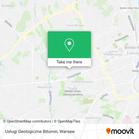 Карта Usługi Geologiczne Bitumin
