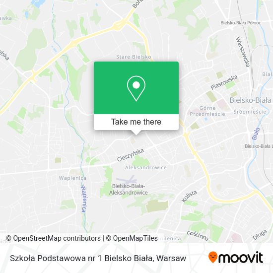 Карта Szkoła Podstawowa nr 1 Bielsko Biała