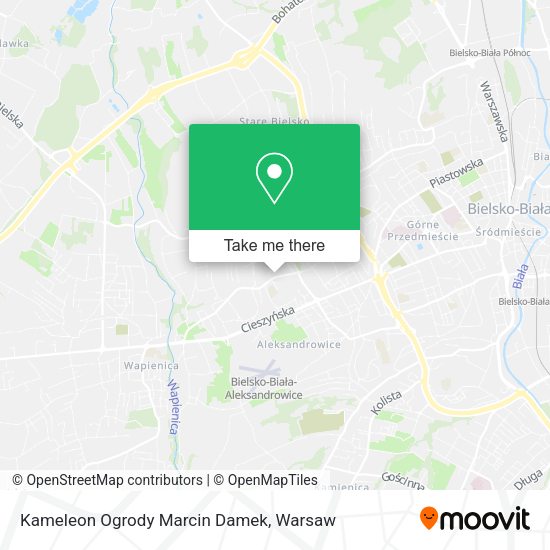 Kameleon Ogrody Marcin Damek map