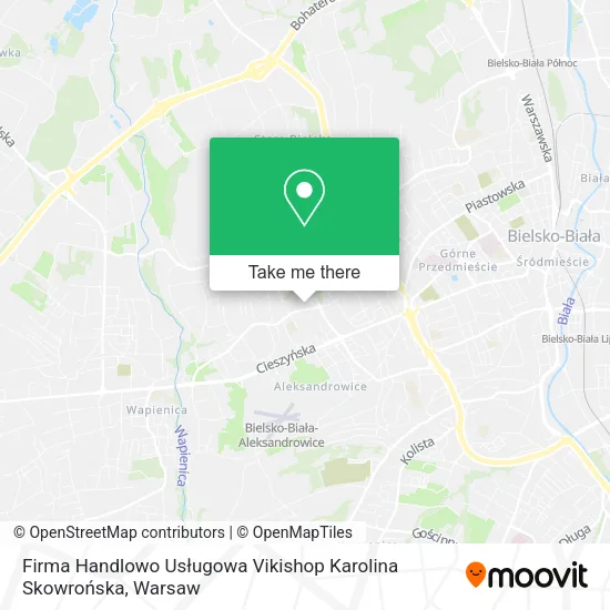Карта Firma Handlowo Usługowa Vikishop Karolina Skowrońska