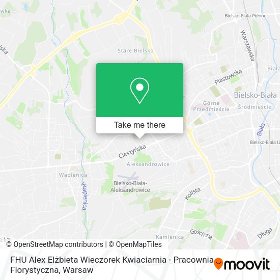 FHU Alex Elżbieta Wieczorek Kwiaciarnia - Pracownia Florystyczna map