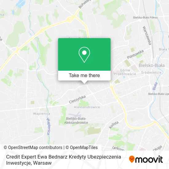 Карта Credit Expert Ewa Bednarz Kredyty Ubezpieczenia Inwestycje