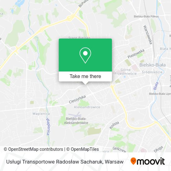 Usługi Transportowe Radosław Sacharuk map