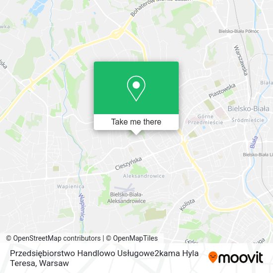 Przedsiębiorstwo Handlowo Usługowe2kama Hyla Teresa map