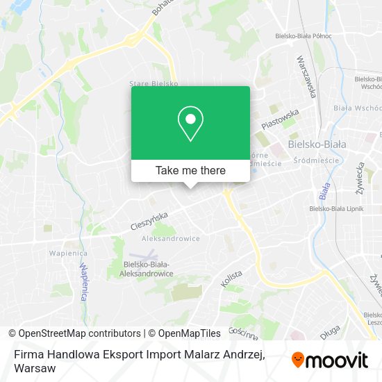 Firma Handlowa Eksport Import Malarz Andrzej map