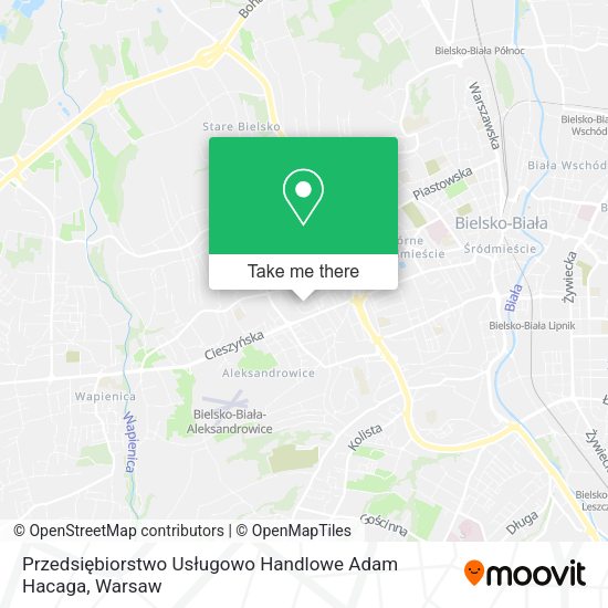 Przedsiębiorstwo Usługowo Handlowe Adam Hacaga map