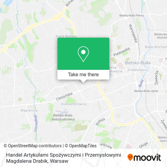 Handel Artykułami Spożywczymi i Przemysłowymi Magdalena Drabik map