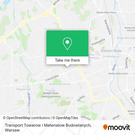 Transport Towarow i Materialow Budowlanych map