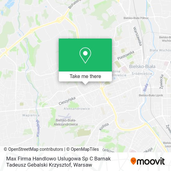 Max Firma Handlowo Uslugowa Sp C Barnak Tadeusz Gebalski Krzysztof map