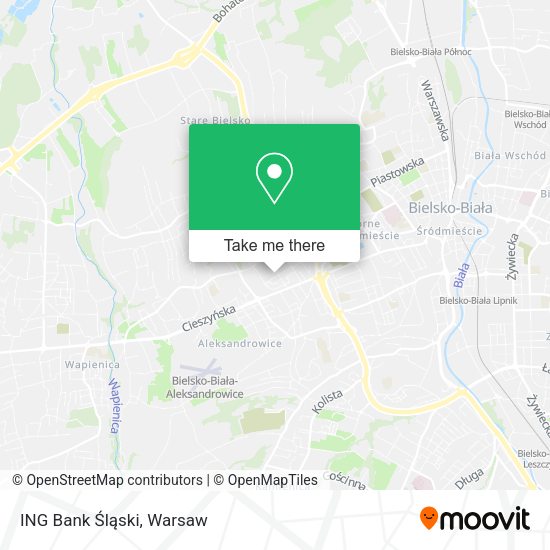 ING Bank Śląski map