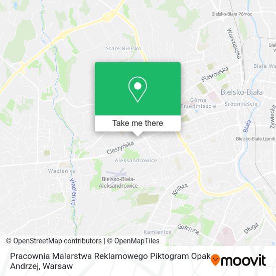 Pracownia Malarstwa Reklamowego Piktogram Opak Andrzej map