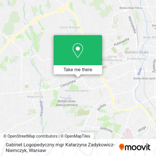 Gabinet Logopedyczny mgr Katarzyna Zadykowicz-Niemczyk map