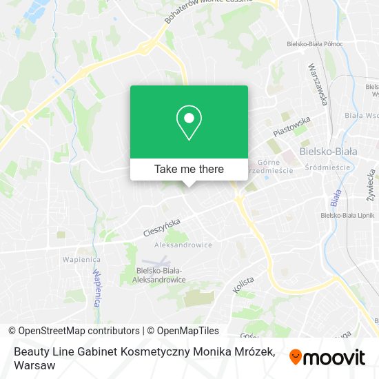 Beauty Line Gabinet Kosmetyczny Monika Mrózek map