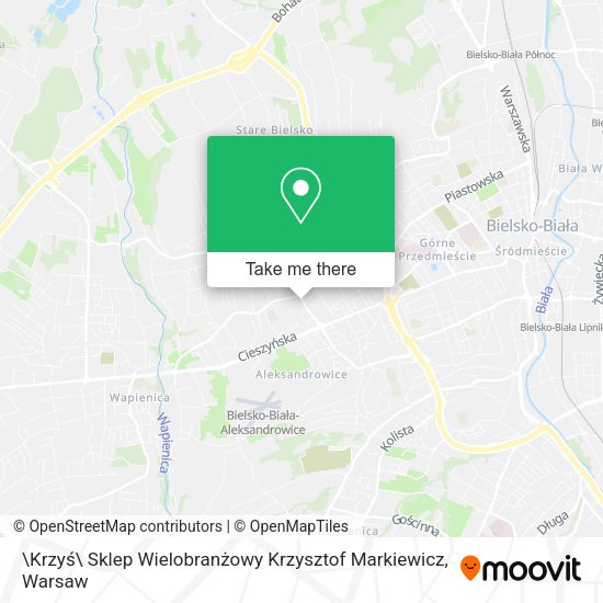 \Krzyś\ Sklep Wielobranżowy Krzysztof Markiewicz map