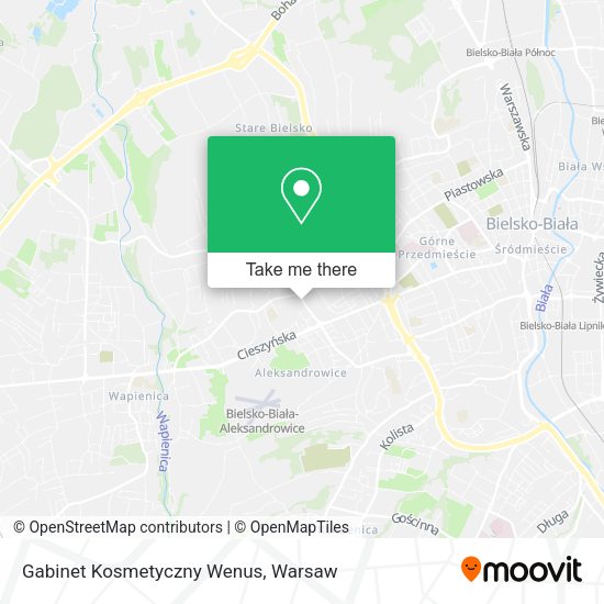 Gabinet Kosmetyczny Wenus map