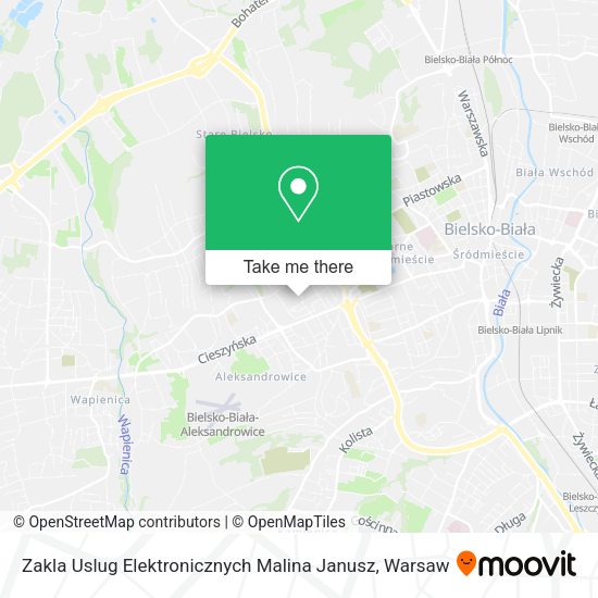 Zakla Uslug Elektronicznych Malina Janusz map