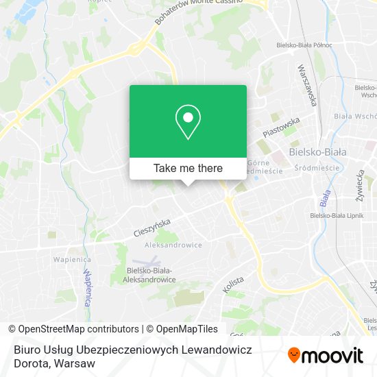 Biuro Usług Ubezpieczeniowych Lewandowicz Dorota map