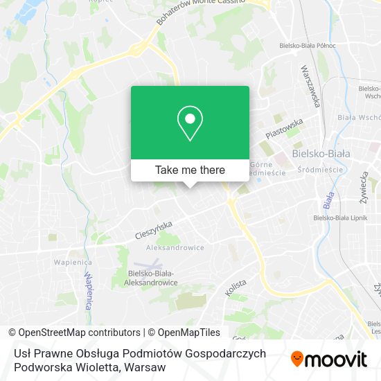 Карта Usł Prawne Obsługa Podmiotów Gospodarczych Podworska Wioletta