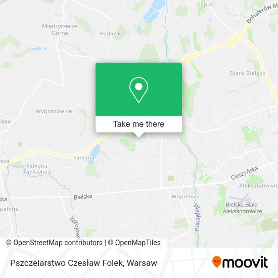 Pszczelarstwo Czesław Folek map