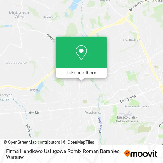 Карта Firma Handlowo Usługowa Romix Roman Baraniec