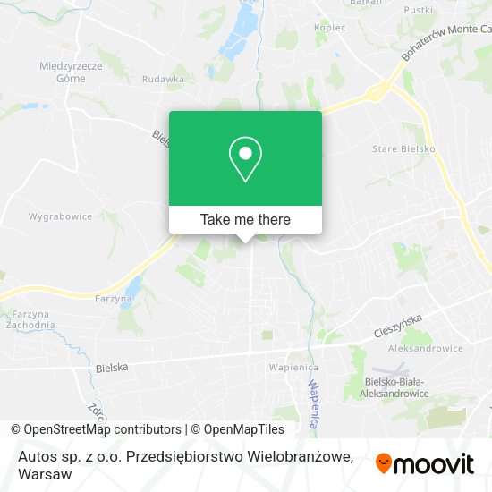 Autos sp. z o.o. Przedsiębiorstwo Wielobranżowe map