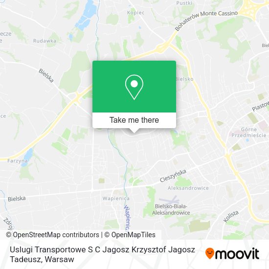 Uslugi Transportowe S C Jagosz Krzysztof Jagosz Tadeusz map