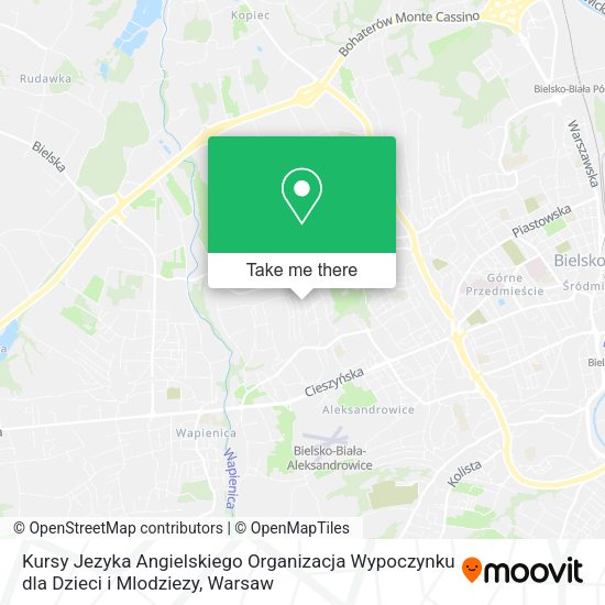 Kursy Jezyka Angielskiego Organizacja Wypoczynku dla Dzieci i Mlodziezy map