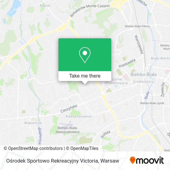 Ośrodek Sportowo Rekreacyjny Victoria map