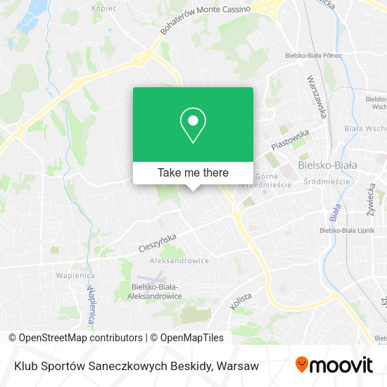 Klub Sportów Saneczkowych Beskidy map